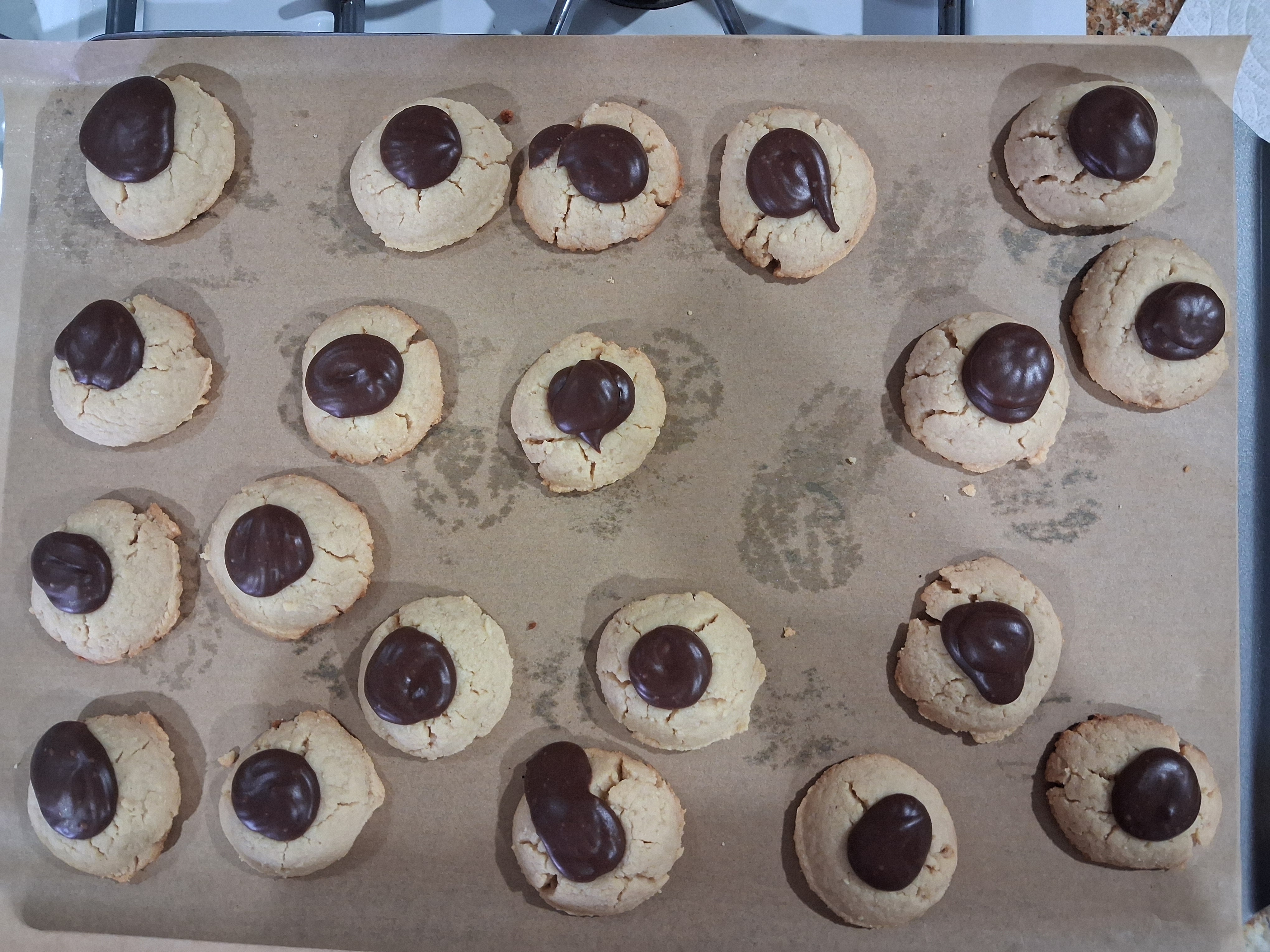 Almond thumbprint cookies